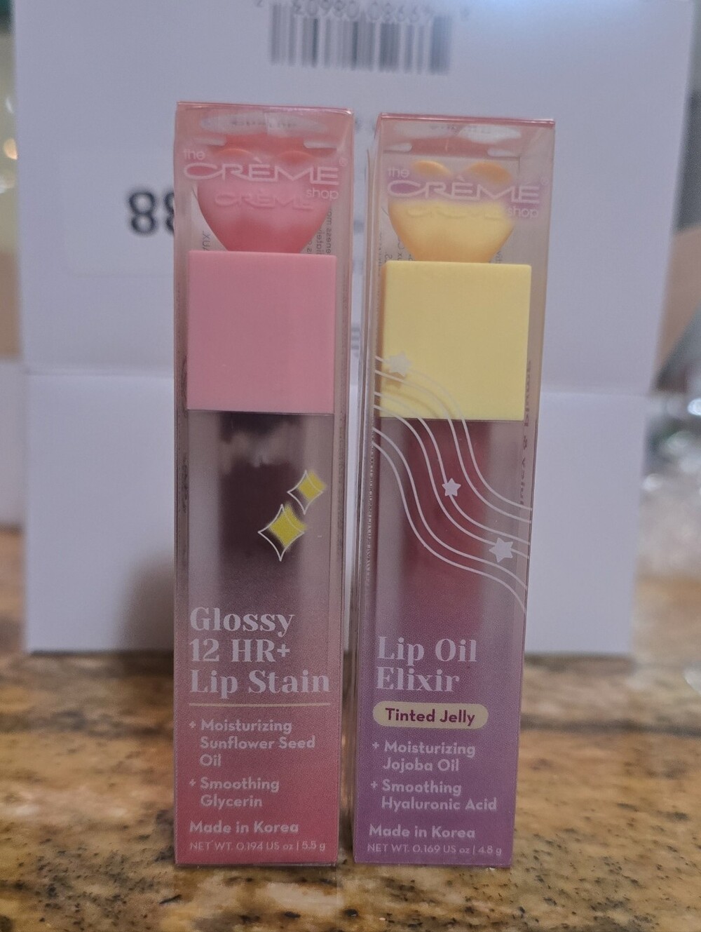The Crème Shop Glossy 12 HR+ Lip Stain & Lip Oil Elixir - Auburn Era & Cherub
